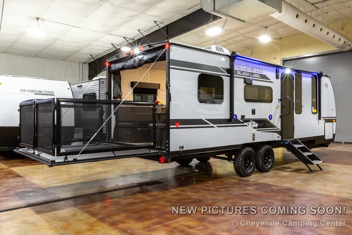 2026 Forest River Cherokee Grey Wolf Black Label 22RRBL Toy Hauler Enterior Image