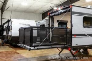 2026 Forest River Cherokee Grey Wolf Black Label 22RRBL Toy Hauler Exterior Image