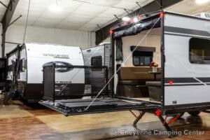 2026 Forest River Cherokee Grey Wolf Black Label 22RRBL Toy Hauler Exterior Image