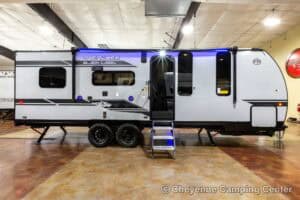 2026 Forest River Cherokee Grey Wolf Black Label 22RRBL Toy Hauler Exterior Image