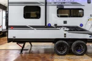 2026 Forest River Cherokee Grey Wolf Black Label 22RRBL Toy Hauler Exterior Image