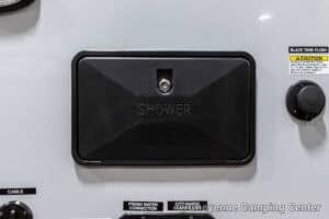 2026 Forest River Cherokee Grey Wolf Black Label 22RRBL Toy Hauler Exterior Image