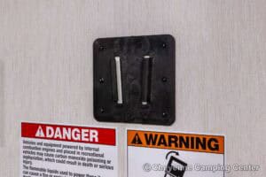 2026 Forest River Cherokee Grey Wolf Black Label 22RRBL Toy Hauler Interior Image