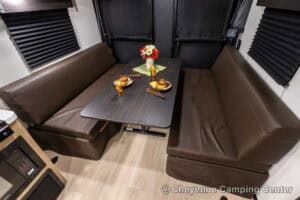 2026 Forest River Cherokee Grey Wolf Black Label 22RRBL Toy Hauler Interior Image