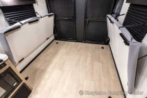 2026 Forest River Cherokee Grey Wolf Black Label 22RRBL Toy Hauler Interior Image