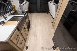 2026 Forest River Cherokee Grey Wolf Black Label 22RRBL Toy Hauler Interior Image