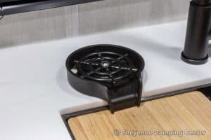 2026 Forest River Cherokee Grey Wolf Black Label 22RRBL Toy Hauler Interior Image