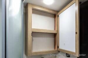 2026 Forest River Cherokee Grey Wolf Black Label 22RRBL Toy Hauler Interior Image