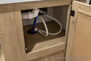 2026 Forest River Cherokee Grey Wolf Black Label 22RRBL Toy Hauler Interior Image