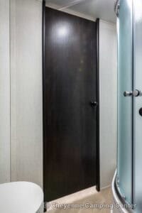 2026 Forest River Cherokee Grey Wolf Black Label 22RRBL Toy Hauler Interior Image