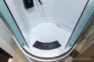 2026 Forest River Cherokee Grey Wolf Black Label 22RRBL Toy Hauler Interior Image