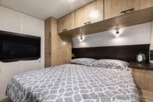 2026 Forest River Cherokee Grey Wolf Black Label 22RRBL Toy Hauler Interior Image