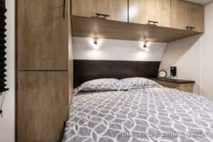 2026 Forest River Cherokee Grey Wolf Black Label 22RRBL Toy Hauler Interior Image