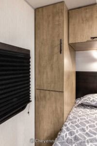 2026 Forest River Cherokee Grey Wolf Black Label 22RRBL Toy Hauler Interior Image