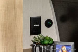 2026 Forest River Cherokee Grey Wolf Black Label 22RRBL Toy Hauler Interior Image