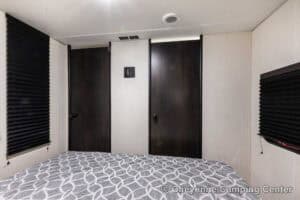 2026 Forest River Cherokee Grey Wolf Black Label 22RRBL Toy Hauler Interior Image