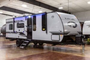 2027 Forest River Cherokee Grey Wolf Black Label 22RRBL Toy Hauler Exterior Image