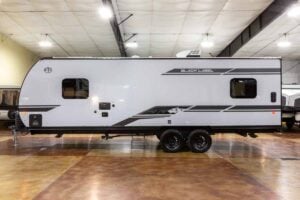 2027 Forest River Cherokee Grey Wolf Black Label 22RRBL Toy Hauler Exterior Image