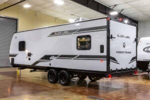 2027 Forest River Cherokee Grey Wolf Black Label 22RRBL Toy Hauler Exterior Image