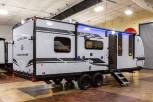 2027 Forest River Cherokee Grey Wolf Black Label 22RRBL Toy Hauler Exterior Image
