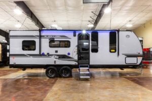 2027 Forest River Cherokee Grey Wolf Black Label 22RRBL Toy Hauler Exterior Image