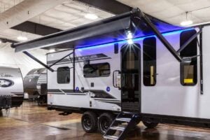 2027 Forest River Cherokee Grey Wolf Black Label 22RRBL Toy Hauler Exterior Image