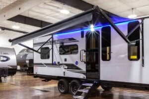 2027 Forest River Cherokee Grey Wolf Black Label 22RRBL Toy Hauler Exterior Image