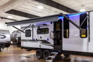 2027 Forest River Cherokee Grey Wolf Black Label 22RRBL Toy Hauler Exterior Image
