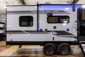 2027 Forest River Cherokee Grey Wolf Black Label 22RRBL Toy Hauler Exterior Image