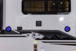2027 Forest River Cherokee Grey Wolf Black Label 22RRBL Toy Hauler Exterior Image