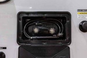 2027 Forest River Cherokee Grey Wolf Black Label 22RRBL Toy Hauler Exterior Image