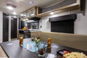 2027 Forest River Cherokee Grey Wolf Black Label 22RRBL Toy Hauler Interior Image