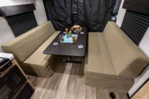 2027 Forest River Cherokee Grey Wolf Black Label 22RRBL Toy Hauler Interior Image
