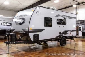 2027 Forest River Cherokee Wolf Pup Black Label 16FQBLW Small Camper Exterior Image
