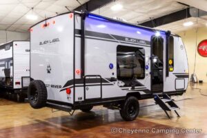 2027 Forest River Cherokee Wolf Pup Black Label 16FQBLW Small Camper Exterior Image