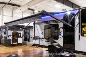 2027 Forest River Cherokee Wolf Pup Black Label 16FQBLW Small Camper Exterior Image