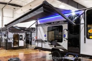 2027 Forest River Cherokee Wolf Pup Black Label 16FQBLW Small Camper Exterior Image