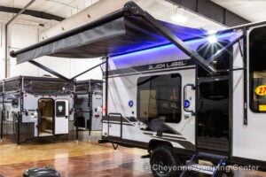 2027 Forest River Cherokee Wolf Pup Black Label 16FQBLW Small Camper Exterior Image