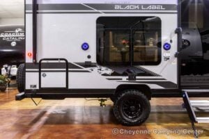 2027 Forest River Cherokee Wolf Pup Black Label 16FQBLW Small Camper Exterior Image