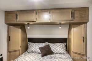 2027 Forest River Cherokee Wolf Pup Black Label 16FQBLW Small Camper Interior Image
