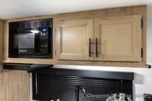 2027 Forest River Cherokee Wolf Pup Black Label 16FQBLW Small Camper Interior Image