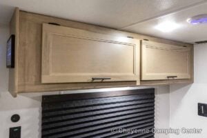 2027 Forest River Cherokee Wolf Pup Black Label 16FQBLW Small Camper Interior Image