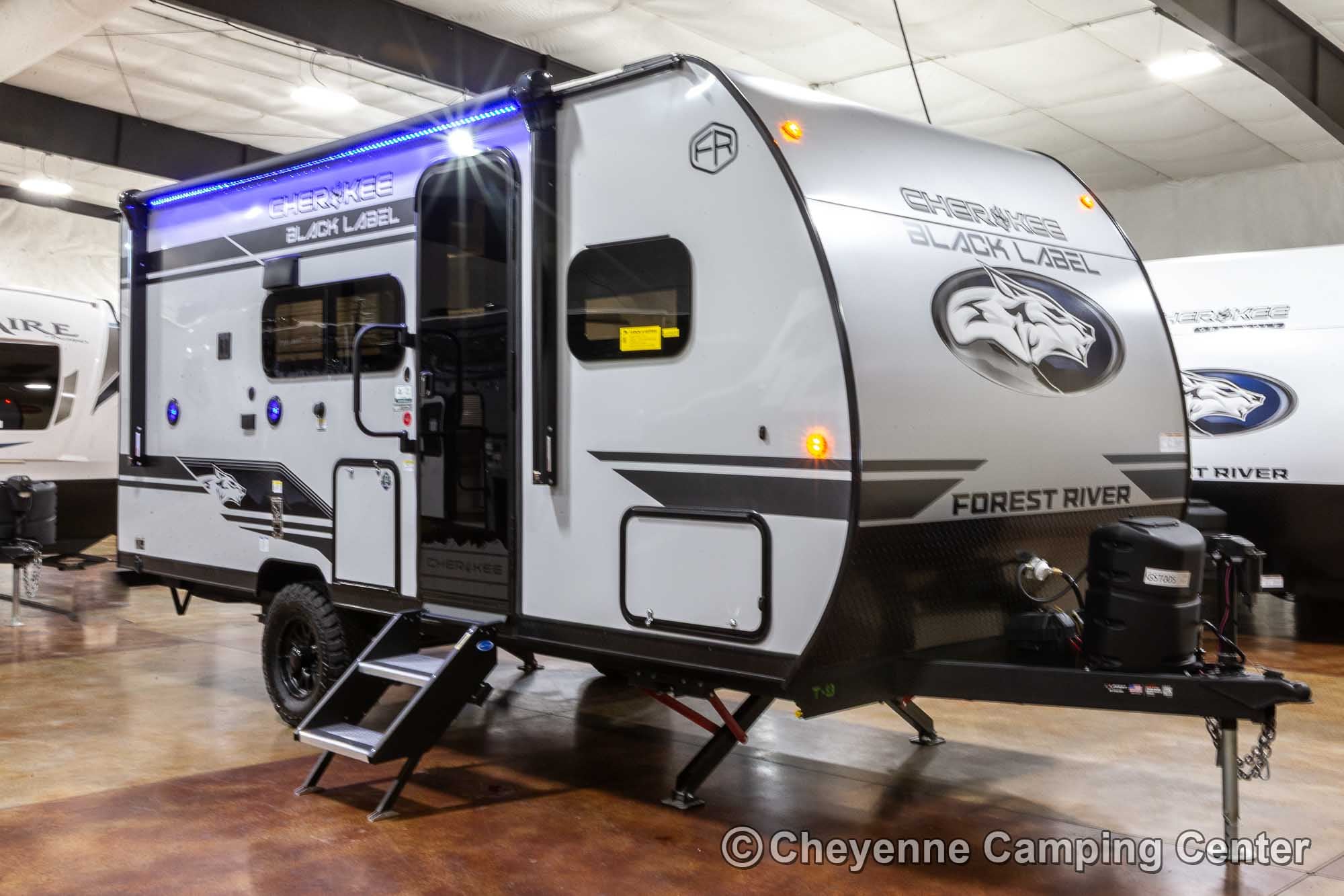 2026 Forest River Cherokee Wolf Pup Black Label 16BHSBLW Small Bunkhouse Travel Trailer Enterior Image