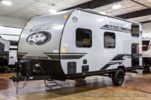 2026 Forest River Cherokee Wolf Pup Black Label 16BHSBLW Small Bunkhouse Travel Trailer Exterior Image