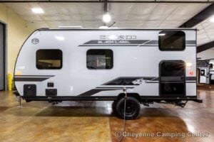 2026 Forest River Cherokee Wolf Pup Black Label 16BHSBLW Small Bunkhouse Travel Trailer Exterior Image