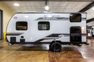 2027 Forest River Cherokee Wolf Pup Black Label 16BHSBLW Small Bunkhouse Travel Trailer Exterior Image