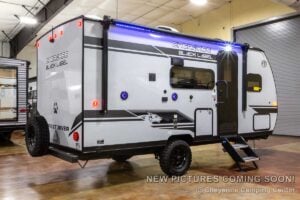 2027 Forest River Cherokee Wolf Pup Black Label 16BHSBLW Small Bunkhouse Travel Trailer Exterior Image