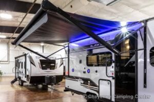 2026 Forest River Cherokee Wolf Pup Black Label 16BHSBLW Small Bunkhouse Travel Trailer Exterior Image