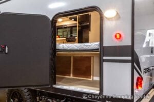 2026 Forest River Cherokee Wolf Pup Black Label 16BHSBLW Small Bunkhouse Travel Trailer Exterior Image