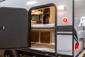 2027 Forest River Cherokee Wolf Pup Black Label 16BHSBLW Small Bunkhouse Travel Trailer Exterior Image